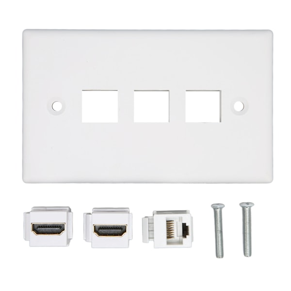 4K HD Multimedia Interface, Snäppfästen Säkerställer Cat6 Keystone, Låg Profil Design För Enkel Installation Och Bekväm Användning I Hemmet Eller På Kontoret