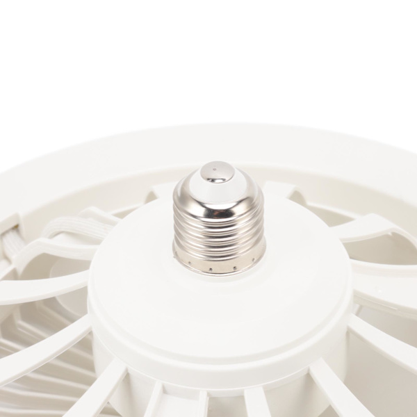 36W Takfläkt Ljus 9,8 Tum Liten Ljudlös E27 LED Fläktlampa för Sovrum 86‑265V Vit
