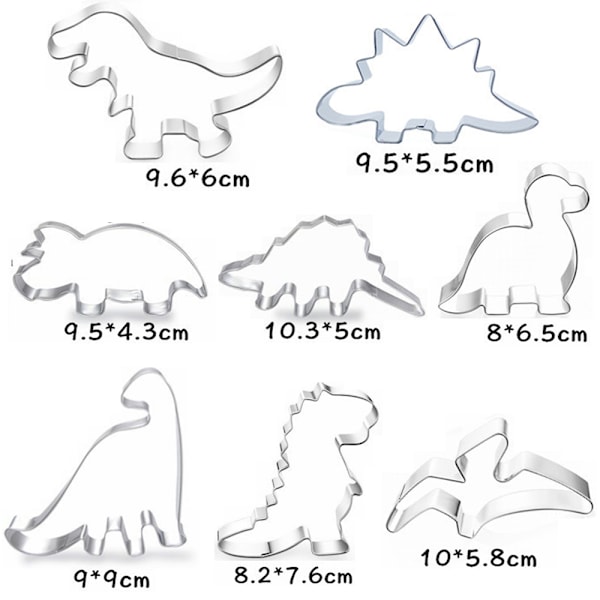 Dinosaur-kageudstikker, fondant-kageudstikker til børnebagning