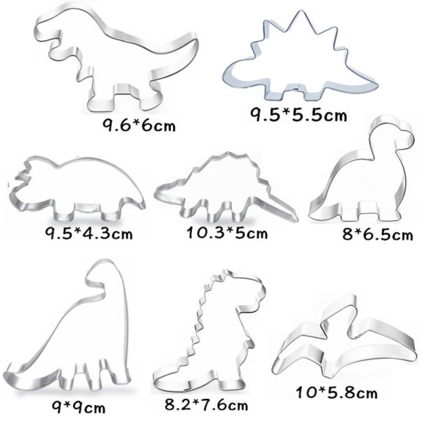 Dinosaurie-kakform, fondant-kakform för barn att baka