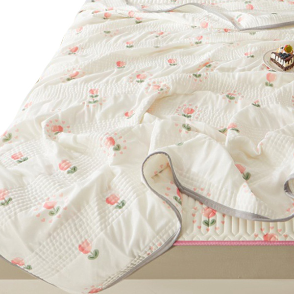 Latex Sovemadras Soft Åndbar Hudvenlig Kølende Madraspude med 2 Pudebetræk til Sommer Type 2 Sovemadras 150x200cm / 59.1x78.7in