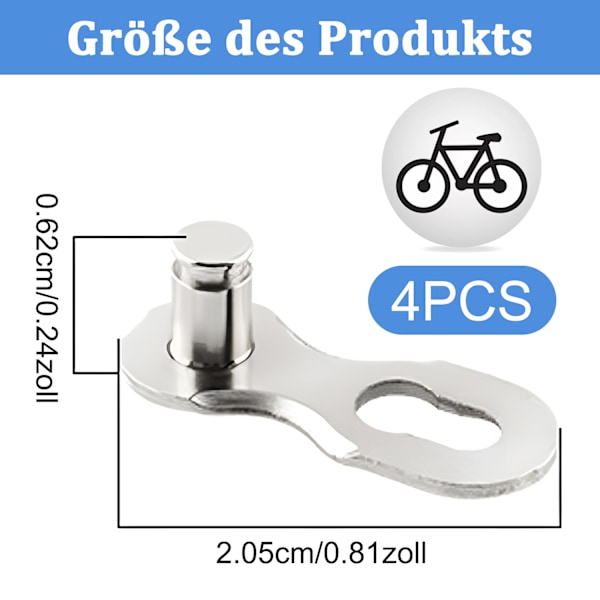 4 st cykelkedjelänkar - 10 hastigheter