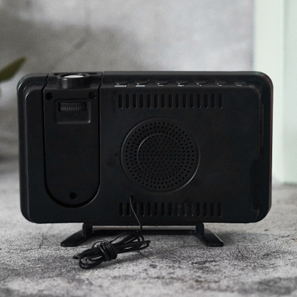 Radioprojektionsväckarklocka stor skärm LED-display