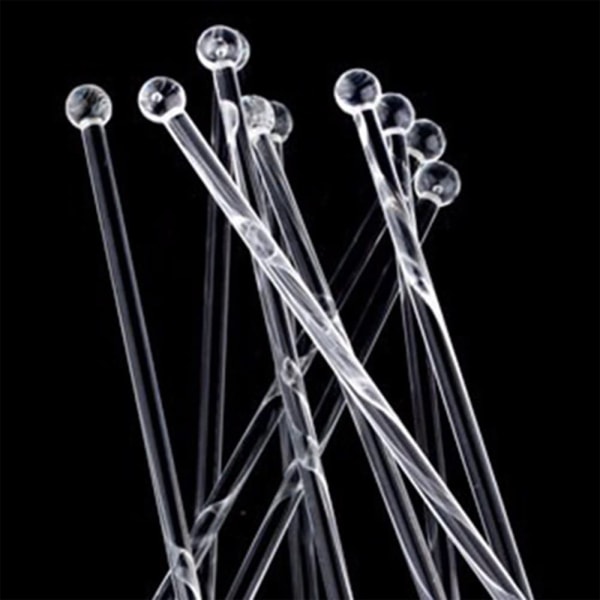 10 st Swizzle Sticks  Färgglada dryckesomrörare 9\" Drink