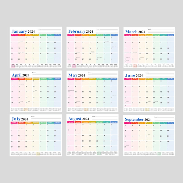 ZEEYUAN Fotokalender 2024-2025 Bordkalender til egne fotos 10x15 til indstikning Kalender til at designe selv