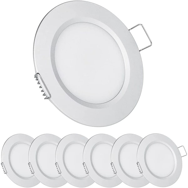 Högpresterande LED RV Båtlampa, Full Aluminiumkonstruktion För Hållbar Användning, 6-pack Kallvita Pucklampor Idealiska För Husvagnar Och Stugor