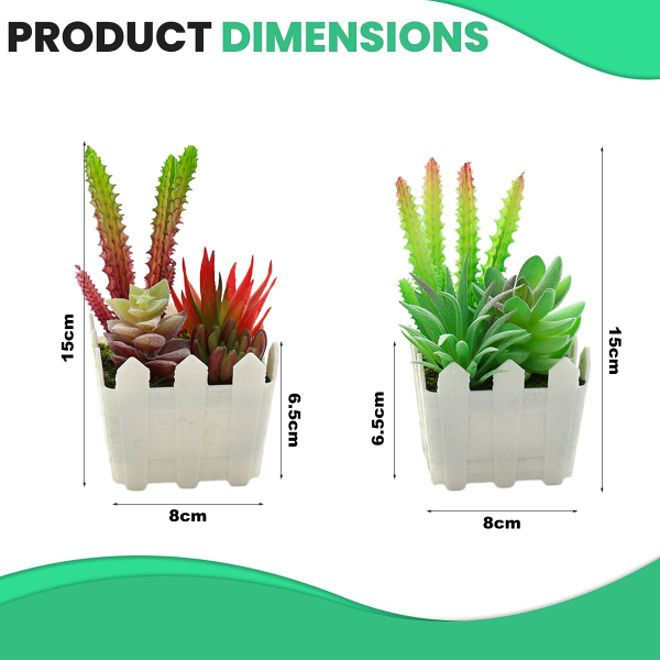 2 st konstgjorda blommor simulering suckulent bonsai kreativ hem