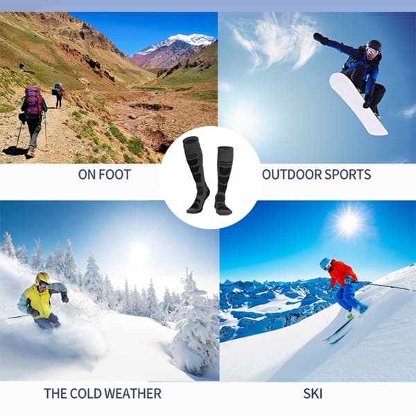 Ski- og snowboardstrømper til mænd og kvinder, der går over knæet
