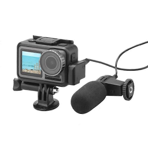Lading 3,5 mm mikrofon lydkontaktadapter for DJI Osmo Action-kamera