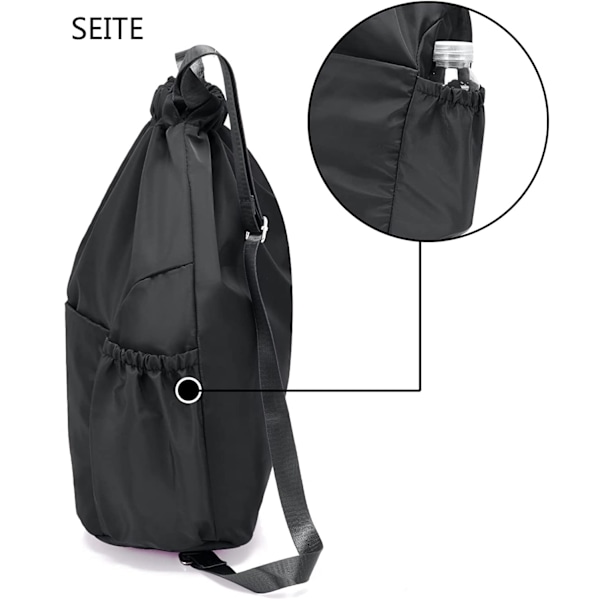 Sports treningsbag, vanntett bag, unisex ryggsekk, dagstursekk, treningsbag, sportsbag for skole, sport, reise og utendørs bruk