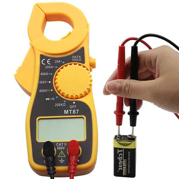 Digitalt Multimeter AC DC Klemme Meter Voltmeter Amperemeter Strømtang Ohmmeter LCD Volt Tester Lomme Multi Tester Digital