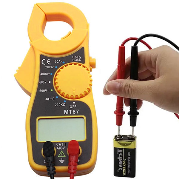 Multimeter digital AC DC Clamp Meter Voltmeter Amperometer Ström Clamp Ohmmeter LCD Volt Tester Fickformat Multitester digital