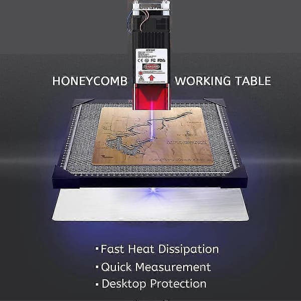 Arbeidsbord, 35x35x2,2 cm Honeycomb Laser-seng For CO2 Diode Laser-graveringsmaskin