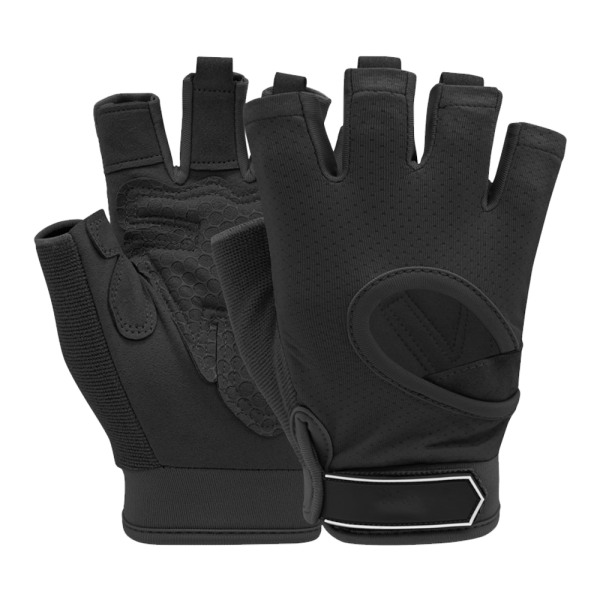 1 par sportcykling halvfingerhandskar fitness pull-up