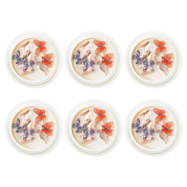 3D Fjärilsnagel Charm 3D Harts Butterfly Blandad Form Nagelkonst Dekoration med AB Nagelkonst Strass för DIY Nagelkonst Design