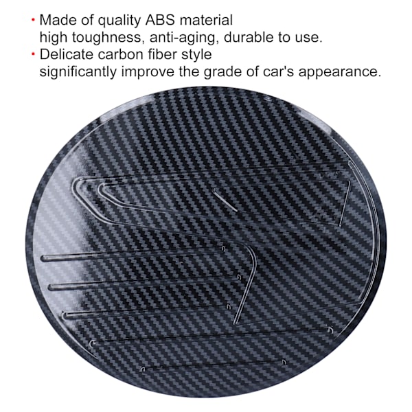 Bränsletanklockskydd Trim Kolfiber Stil Dekoration för Mazda CX-30 2020-2021
