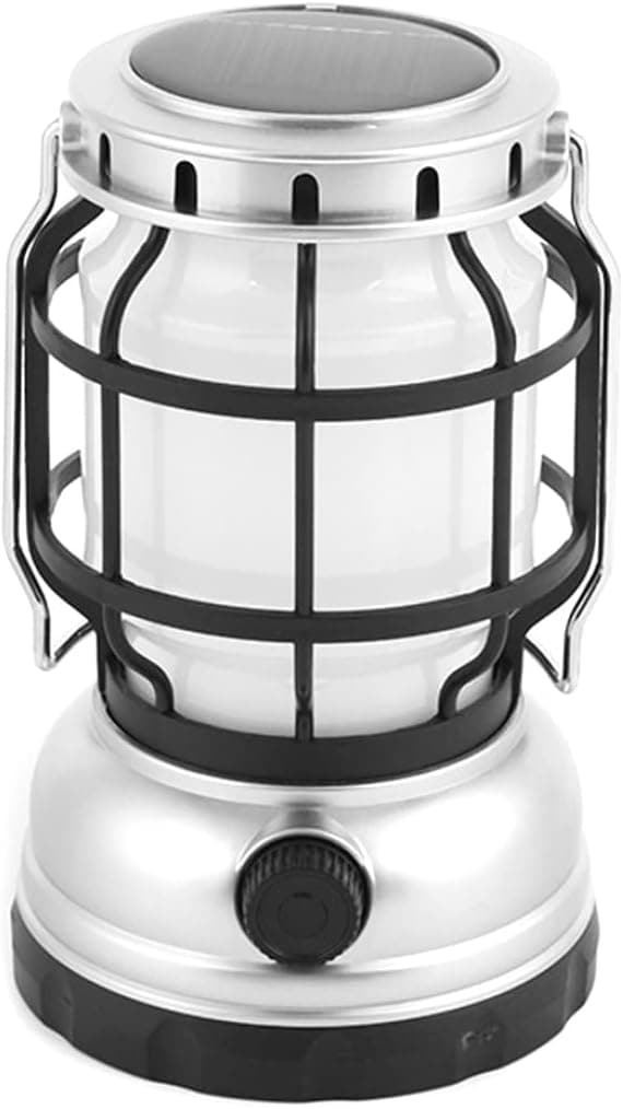 Camping Solcellelampe USB Oppladbar Vanntett LED Utendørs Lykt