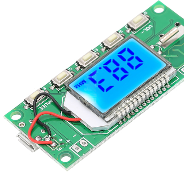 FM-sändarmodul Digital Stereo Frekvensmodulering med LCD-display 87‑108MHZ 3-5V