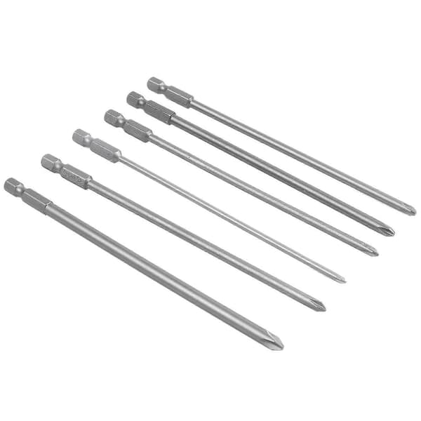 150mm Langt Rundt Skaft Magnetisk Skruetrækker Bits Sæt 6 I 1