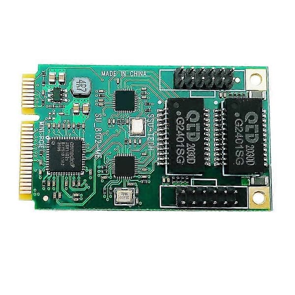 Mini Pcie til 2 Port Rj45 Netværkskort Netværksadapter Internet Lan Adapter Ethernet Gigabit 10/100/