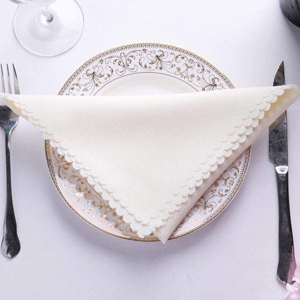 10 stk. Klud Dugdug Servietter 48*48cm, Polyester Vaskbar