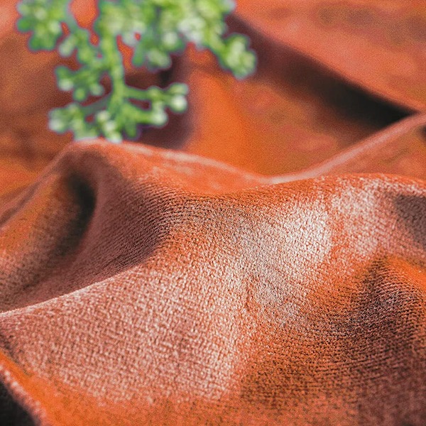 2-pack Sammetskuddfodral Dekoration för Soffa 18\" x 18\" Mjuk Kvadratisk Kuddfodral Nordisk Stil Enfärgad Rutig Överdrag -Orange