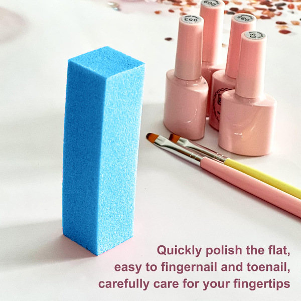 20 st Nail Buffer Block för Akryl och Naturliga Naglar, 4 Sidor