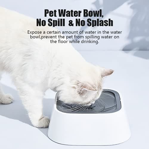 Drikkeskål til kæledyr, Anti-Splash dispenser til kæledyr, Flydende kat