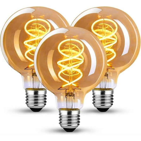 Dekorativ glödlampa med rustik industriell stil, universell dimbar E27 retro LED-lampa med avancerade komponenter för jämn dimning, idealisk för