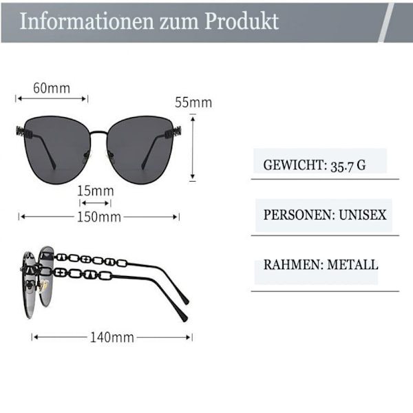 Speilbriller UV400 Briller Aviator Solbriller Retro Briller