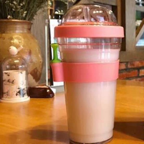 Tekopp Bærbar Plastkopp Gjenbrukbar Plastkopp For Bubble Tea Kopp 360ml