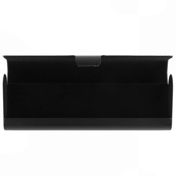 2X Slankt mat hårdt metal-brilleetui Black