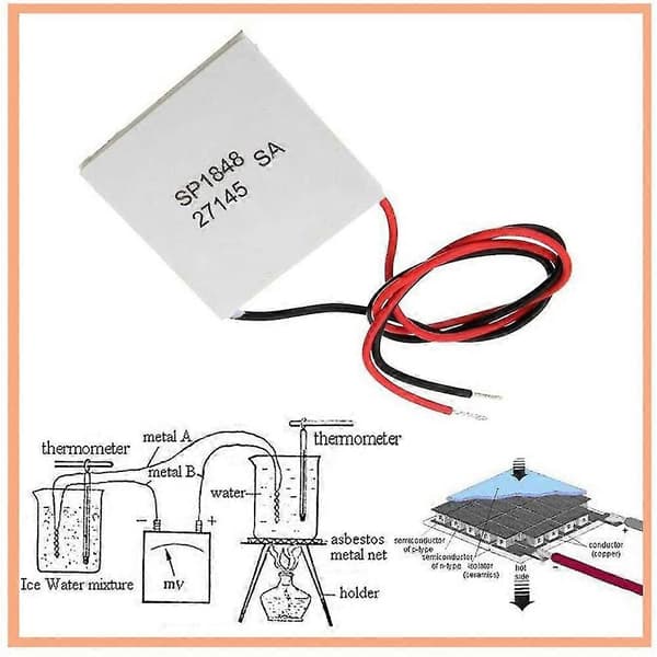 2st 40x40mm Termoelektrisk Generator Sp1848-27145 Peltier Teg Modul