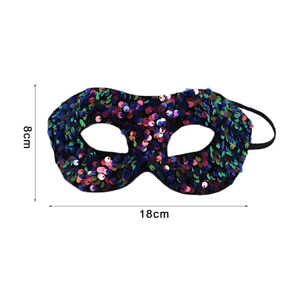 3 st Masquerade Mask för kvinnor Sequin Mask för Halloween