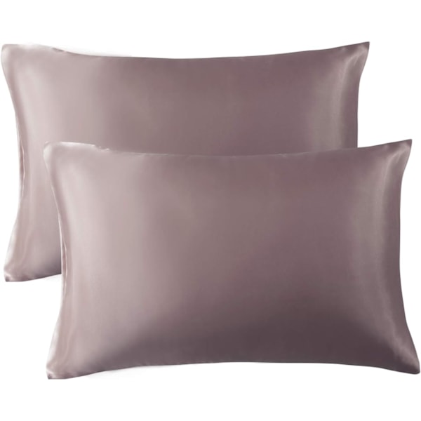 Ylellinen satiininen tyynyliina hiuksille ja iholle, hypoallergeeninen silkkityynynpäällinen takaa kauneusunet naisille ja miehille (50x76 cm, ruusuntaupe)