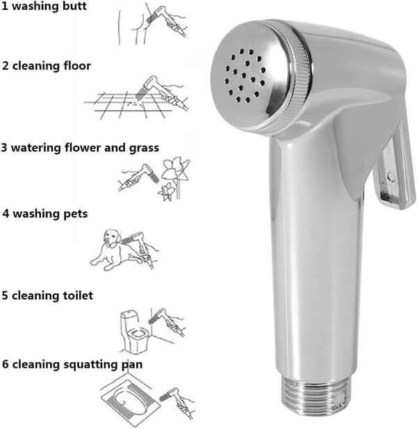 Bidet-Hane Multifunktionel Sprøjte Bidet Sprinklerhoved til Vand