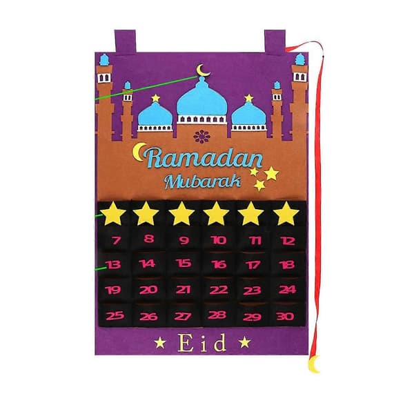 Dan Eid Mubarak Hængende Nedtællingskalender 2021 Til Børn Eid Ram