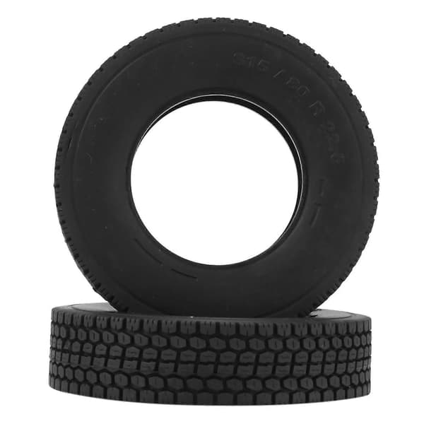 4 st 1.55 Gummidäck för 1/14 Rc Trailer Traktor Lastbil S
