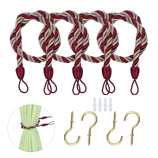 4 st gardinbindningar repband, handgjorda gardiner