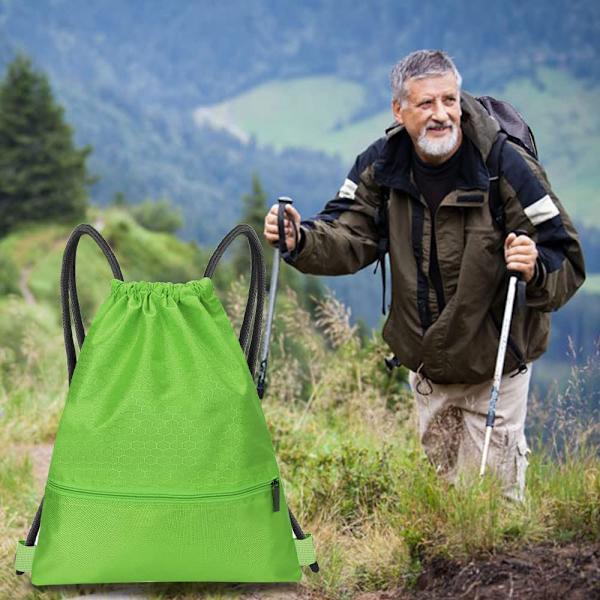Trekksekk med snor Gym Bag Sackpack String Sack Pack Bags