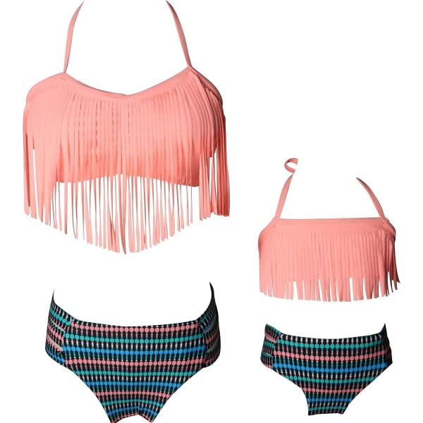 KABETY Girls Swimsuit Two Pieces Bikini Set Ruffle Falbala Swimw