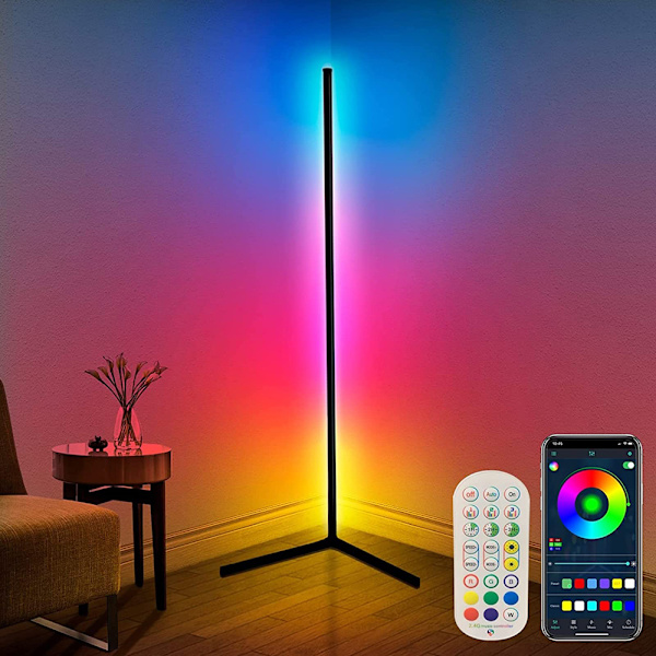 Älykäs LED-lattiavalaisin RGB-lattiavalaisin [Energiatehokkuusluokka F]