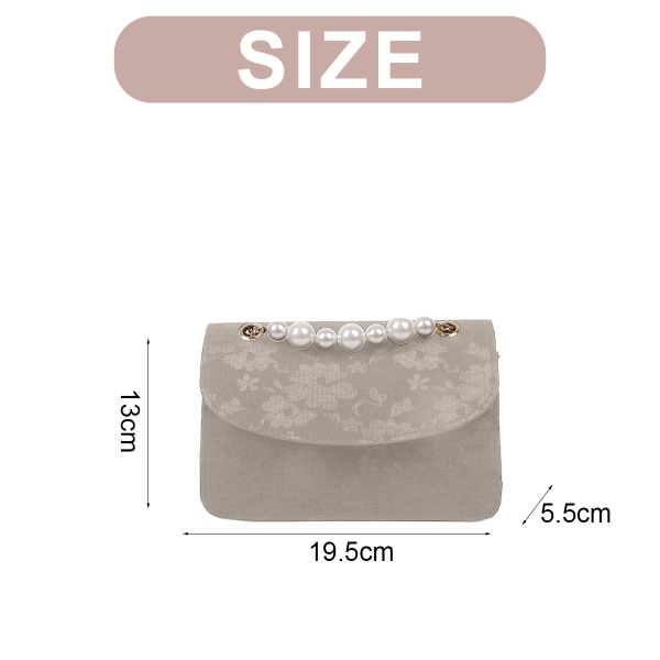 Ny väska dammode Pärla handväska kedja axelväska crossbody