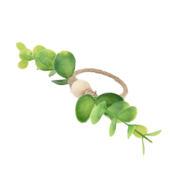 4 stk. Servietringe, Enkle Dekorative Håndlavede Blad-Blomster Servietringe til Bryllupper, Nytårspartier 6632
