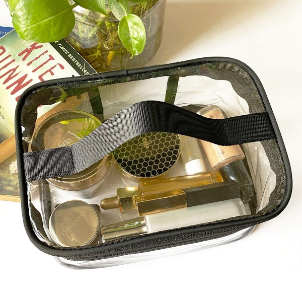 Klar Makeup Taske, Kosmetik Taske Vandtæt PVC Rejsetaske Pensler Organizer
