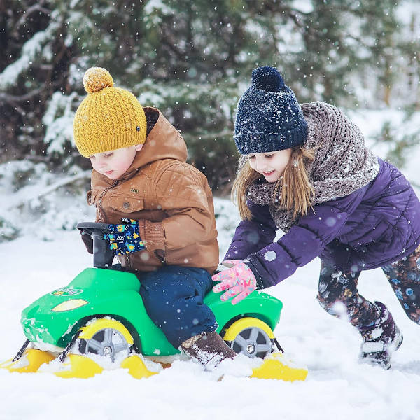 Lasten hiihto- ja lumilautailukäsineet, vedenpitävät talvikäsineet, kylmä