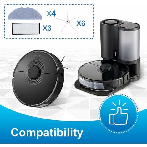 16 reservedele til S7-tilbehør, kompatibel med Roborock S7 S7+ S7 PLUS T7 PLUS T7S