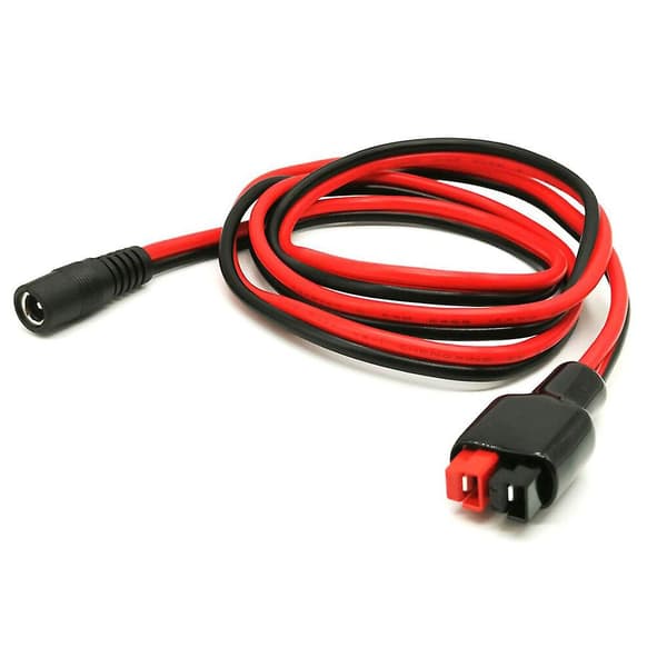 DC 5,5 mm x 2,1 mm strömkabel med honkontakt för Anderson Powerpole 14 AWG-kabel