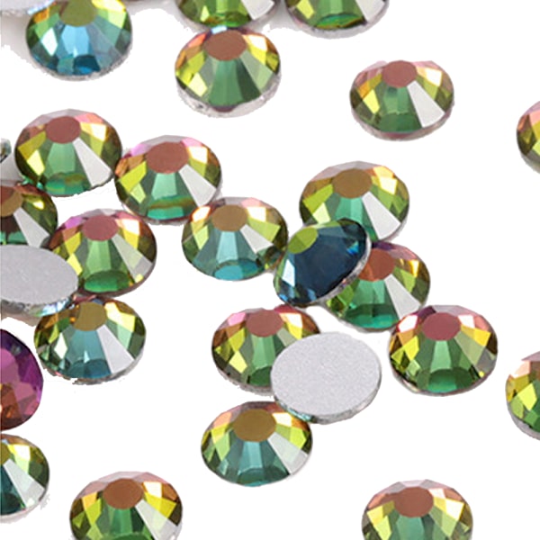 Fladryggede Neglekrystaller, Glaskrystal Rhinestones til Håndværk Negle Dansekostumer