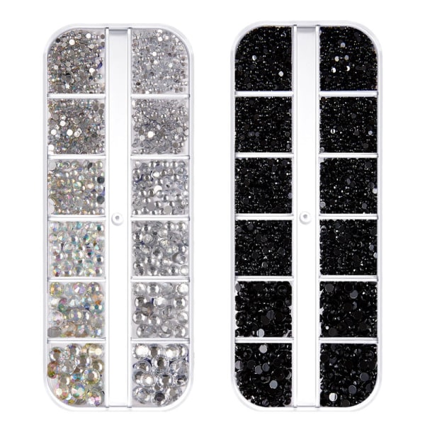 Neglekunst Rhinestones, Fargede Flatback Makeup Rhinestones